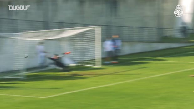 Great shots on goal and crossings during training